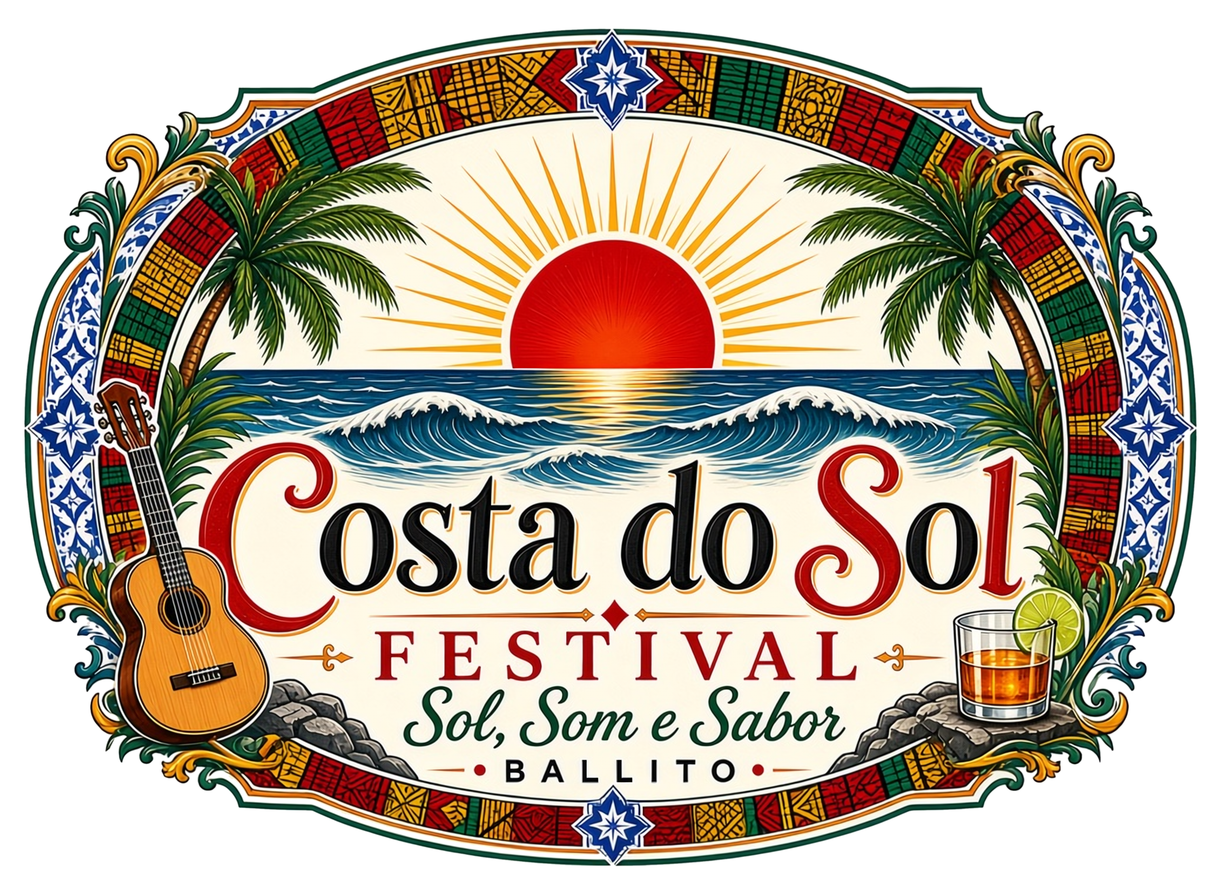 Costa do Sol Festival logo: Sol, Som e Sabor
